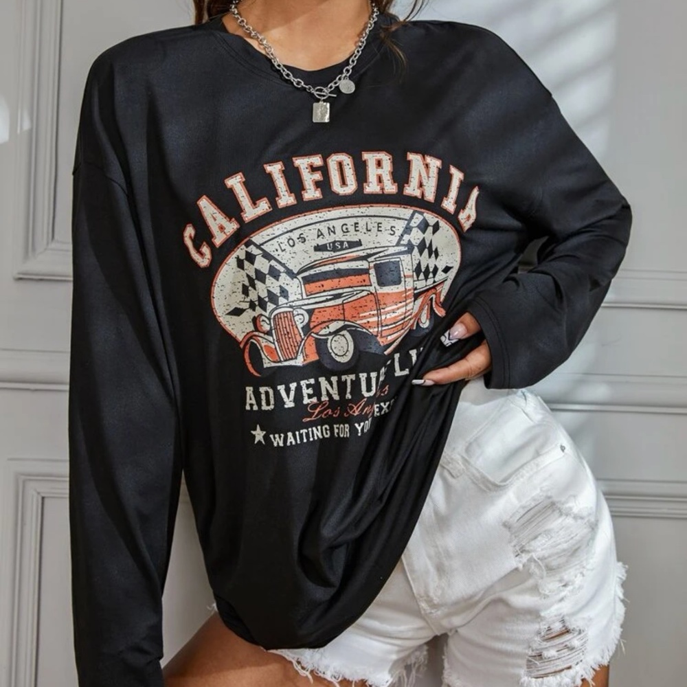 Over size long t shirt